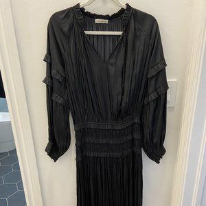 Ulla Johnson Midi Black long sleeve dress